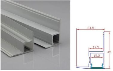 LED aluminum extrusion profile for ceiling Decoration, Frosted/Clear/Diffuser cover,1m 2m 3m
