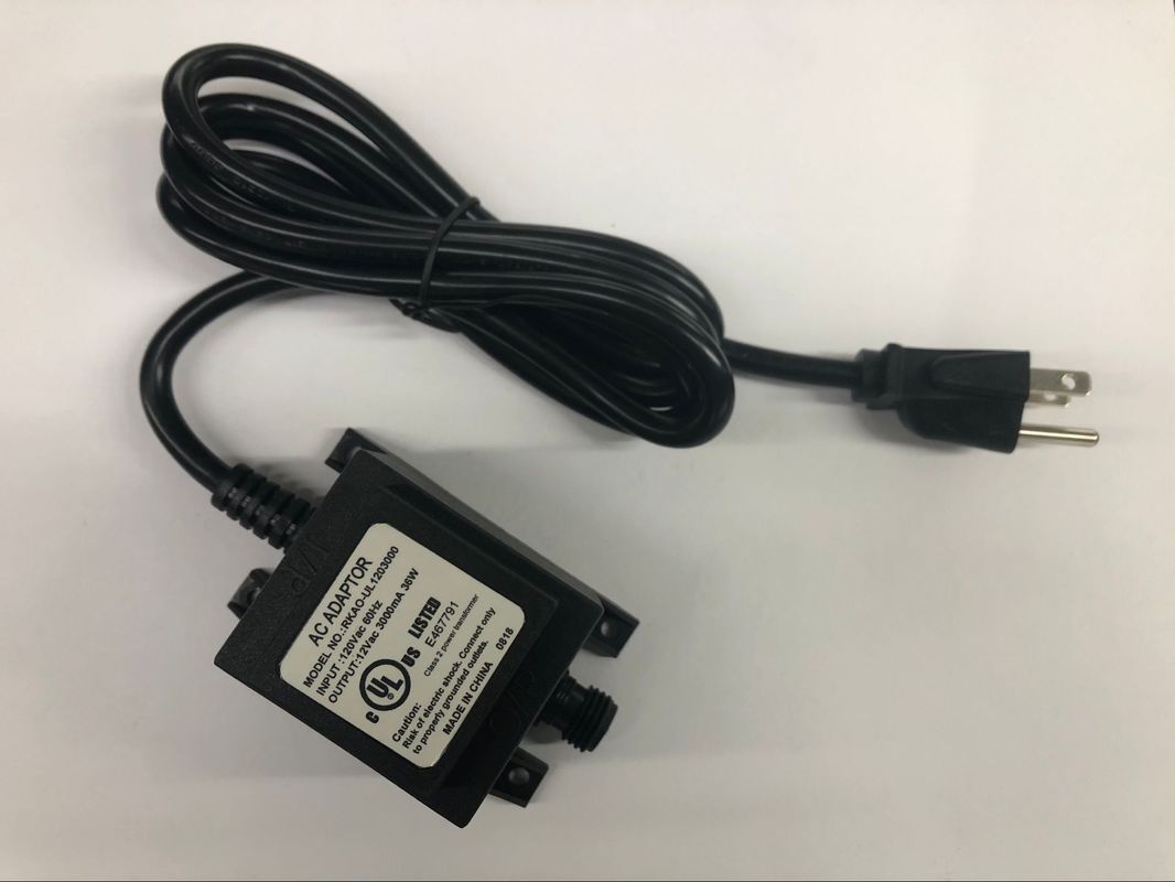 12VAC 2A 24W waterproof transformer AC adapter For Outdoor Waterproof
