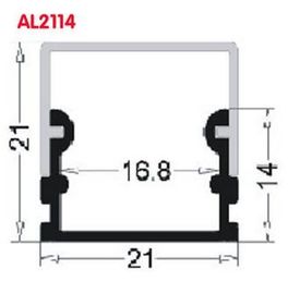 Anodized Finished LED Aluminum Profile For Shop / Kitchen /  Home , OEM ODM Service