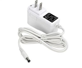 White 12 Volt Power Adapter With ABS Plastic Materials , Single Output Type