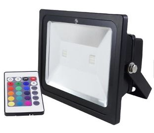 Black / Silver Housing 150W RGB IP65 COB LED Flood Lamp For Garden Lighting
