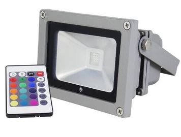 Black / Silver Housing 150W RGB IP65 COB LED Flood Lamp For Garden Lighting
