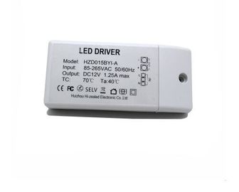 12V 1.25A 15W dc led switching power supply with plastic cover and screw terminal