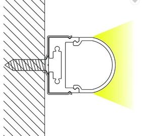 Suspension Mounted Aluminum LED Profile Anodized Aluminum Extrusion Profiles for Ceiling Lighting