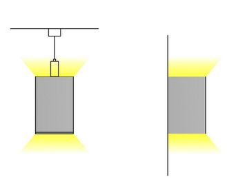 100mm*120mm Aluminum LED profile extrusion for Pendent Lighting