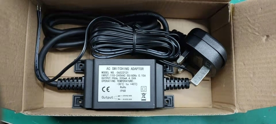 Outdoor waterproof transformer, power supply,9Vdc 500mah 4.5W IP68 Waterproof switch adaptor for faucet